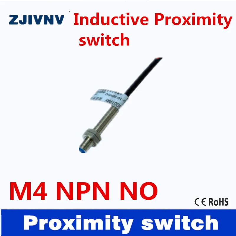 

Best quality IP67 DC 3 wires NPN NO inductive proximity switch ,detect distance1mm, Dia 4mm CE approval