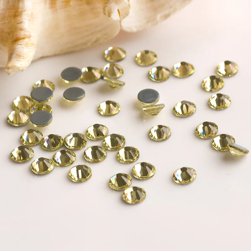 YANRUO 2058HF Jonquil  Hot-Fix Rhinestone Stones And Crystal