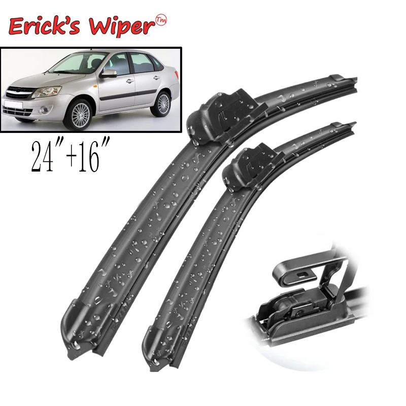 Erick's Wiper LHD Front Wiper Blades For Lada Granta 2011 - 2013 Windshield Windscreen Clean Window Car Rain Brushes 24