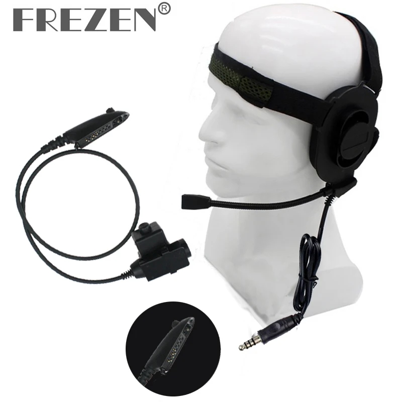 HD01 Z tactical Bowman Elite II Headset With U94 Adapter Z113 Standard Version PTT For Motorola GP140 GP320 GP328 Radio