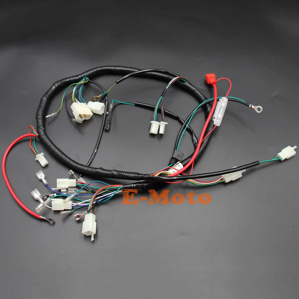 Engine AC Wiring Harness & Switch For 150cc 200cc 250cc PIT Quad Dirt Bike ATV Buggy Loncin zongshen ducar Lifan