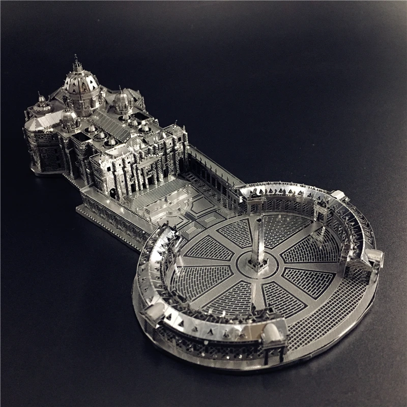 MMZ MODEL NANYUAN 3D Metal model kit 1:1000 STPETER'S BASILICA Assembly Model DIY 3D Laser Cut Model puzzle toys for adult