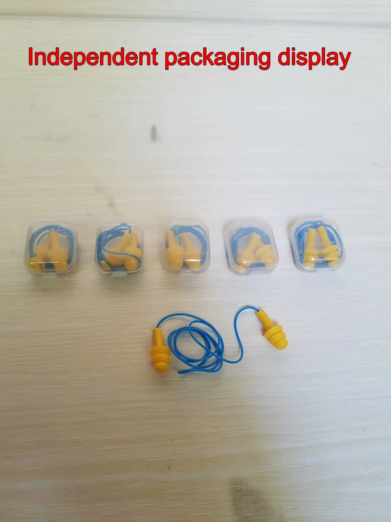 10PCS noise earplugs high quality Independent boxed earplugs Sleep Learn City noise Mechanical noise ear plugs