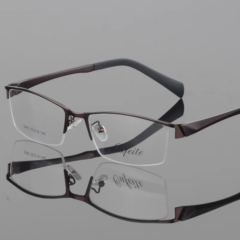 BCLEAR New myopia glasses men\'s fashion business casual half frame glasses frame fashion optical eyeglass 2493