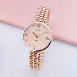 Fashion JW Brand Women Luxury Pearl bracelet Gold Quartz Watch Diamond Timepiece ladies Gift Student wrist watches relojes mujer