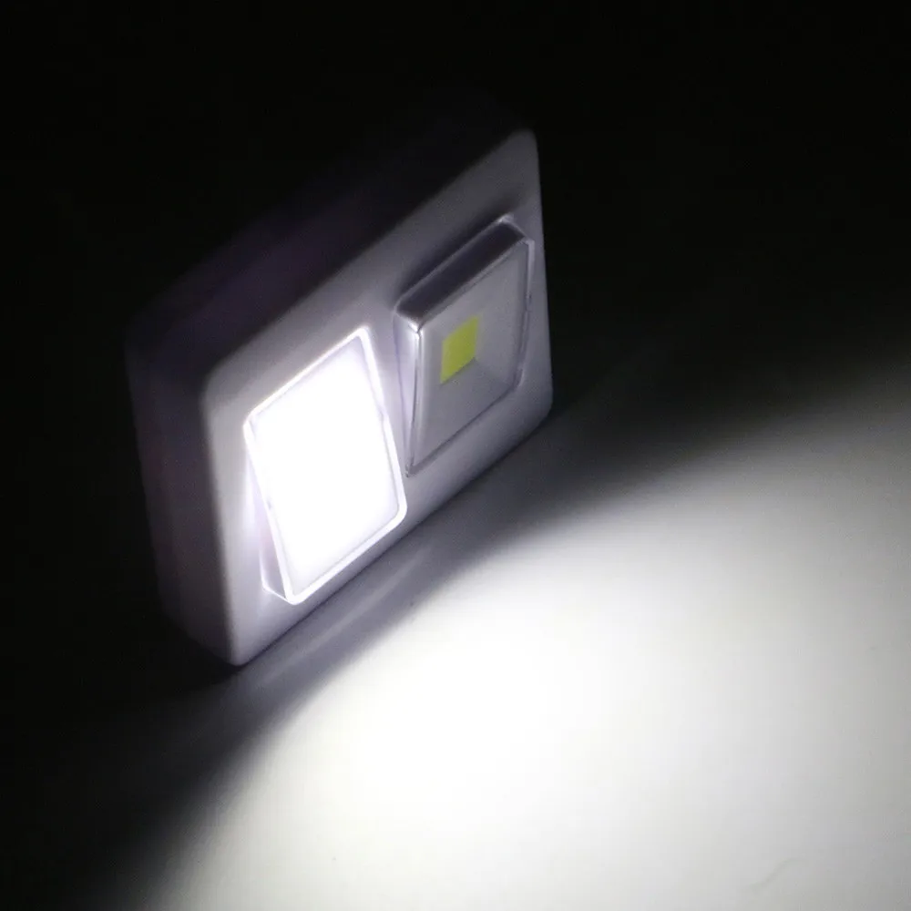 Mycyk 3W COB LED Menghidupkan dan Mematikan Lampu Dalam Ruangan Koridor Lampu Malam Kamar Anak-anak Portabel 2 Lampu Lemari LED Daya Baterai