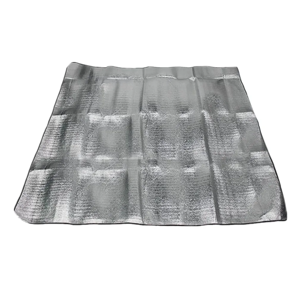 Outdoor 200X200CM Double-Side Aluminum Foil Moistureproof 3-4 Persons Camping Tent Floor Mat Waterproof Picnic Rest Crawling Pad