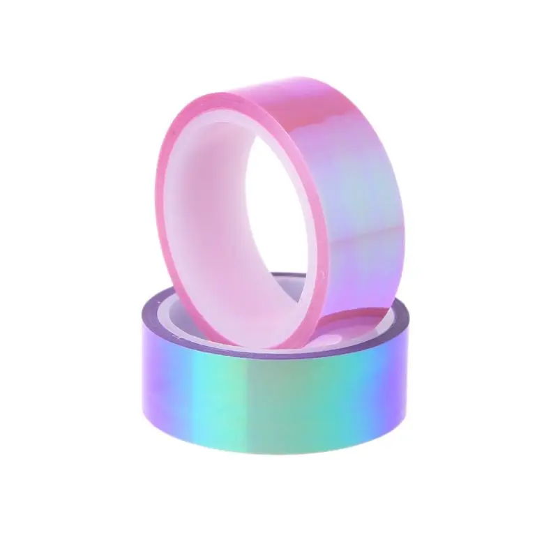 8pcs/set Rhythmic Gymnastics Decoration Glitter Tape Ring Accessory 15mm*5m Stationery Decorative DIY Masking