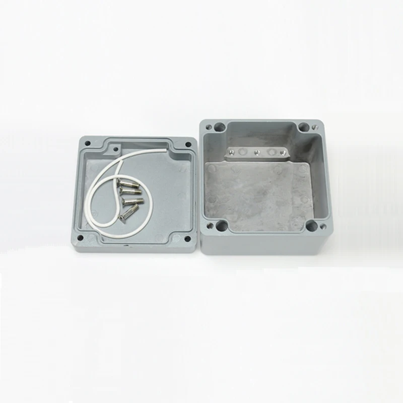 120*120*80mm FA60  IP67 waterproof aluminum enclosure case use as switch box Metal watertight enclosure electric control box