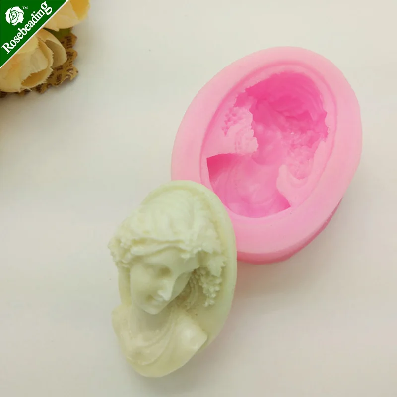 1PC 47x36x12mm Portrait modelling Mold Handmade soap mould,Cabochon mould