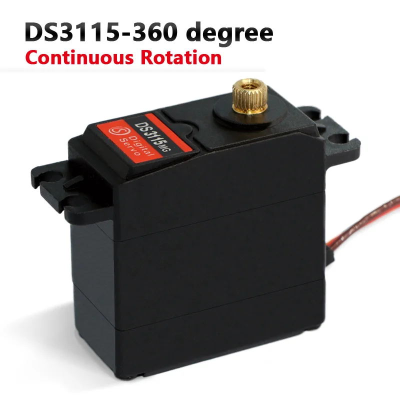 1x servo 360 degree Continuous Rotation Servo DS3115 Metal gear arduino servo Digital servo 10kg/cm