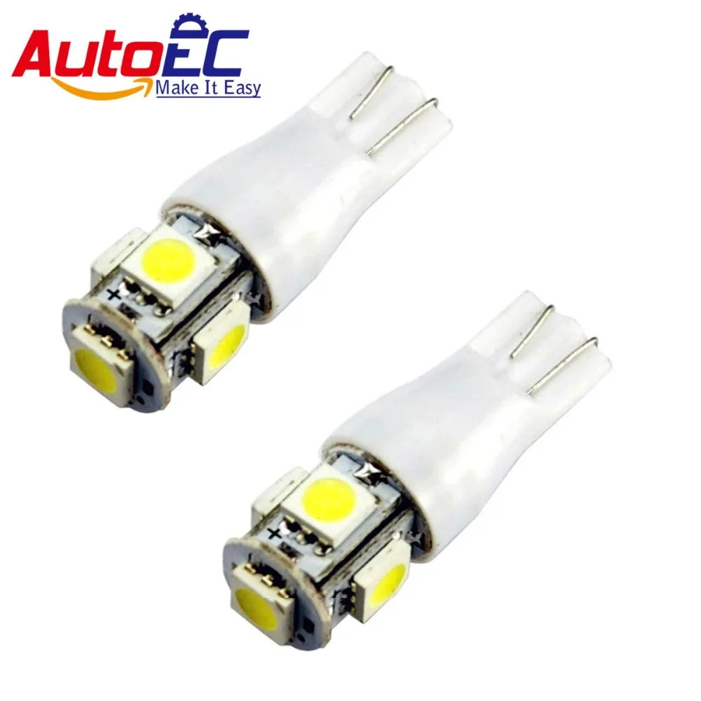 AutoEC 1000 X T10 SMD5050 5 LED W5W  927 928 655 904 car strobe flash light Warning Lights lamp bulb #LB58