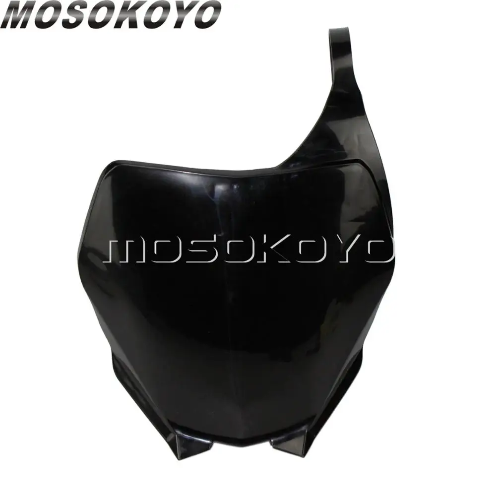 Black For Yamaha YZ125 YZ250 YZ250F YZ450F WR250F WR450F WR 250 F YZ 125 250 250F 450F MX Motocross Plastic Front Number Plate