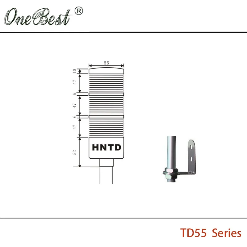 Hntd lâmpada de sinal led luzes de advertência piloto dc 24v indicador semáforos td55 3 cores l haste tipo often campainha brilhante vendas quentes