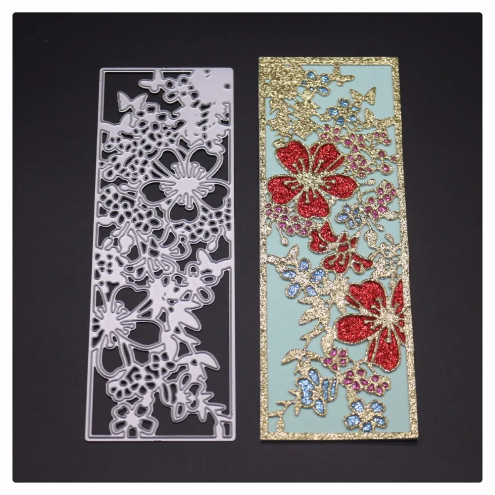 

YINISE Metal Cutting Dies For Scrapbooking Stencils Flower Background DIY Album Cards Decoration CRAFT Embossing Folder Die Cuts