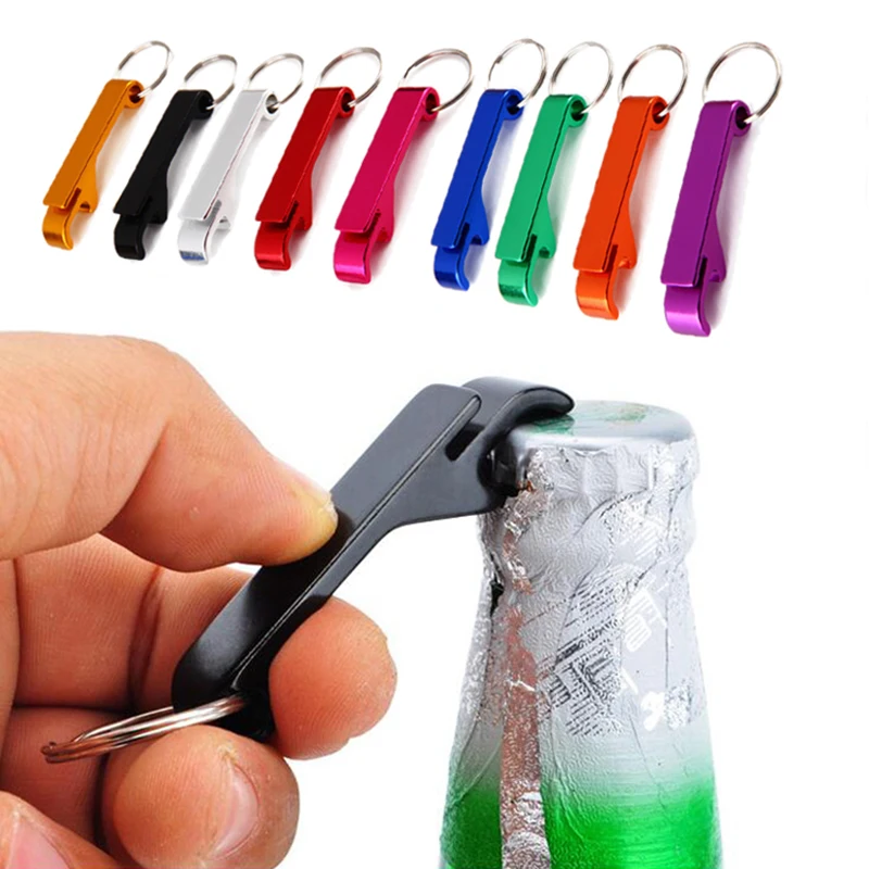 

Personalzied Portable 4 in 1 Beer Bottle Opener Keychain Custom Wedding Favors and Gifts Keyring Metal Bar Tool Claw