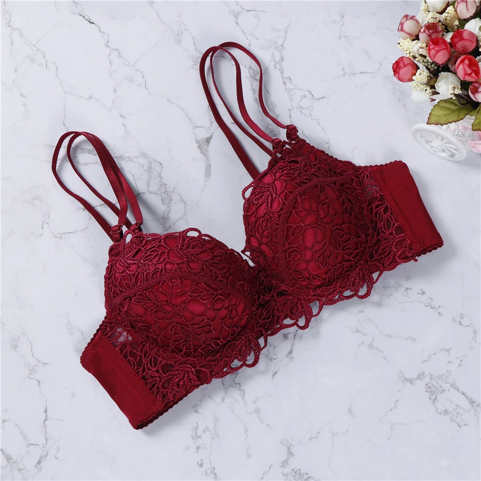 

2020 sexy underwear women floral seamless bra 5 colors lingerie luxurious vintage lace embroidery push up bra
