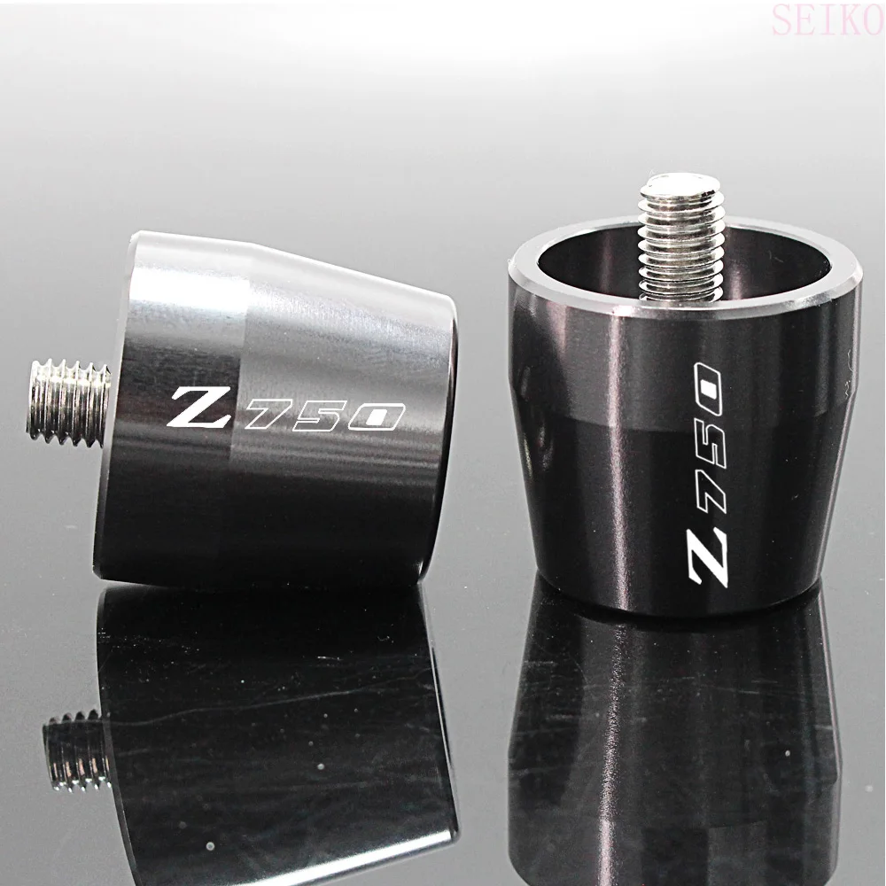 Motorcycle Accessories CNC Handlebar Grips Bar Ends Cap Slide For KAWASAKI Z750 (not Z750S model) 2007-2012