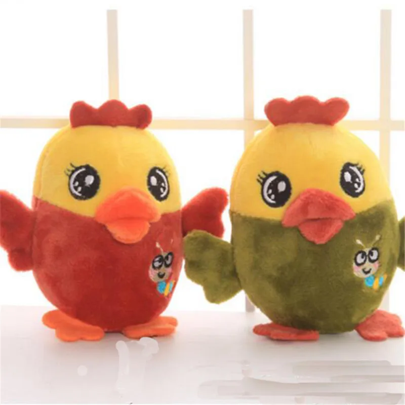 1PCS Cute Plush Egg Chicken Toy Small Pendant Mini Creative Cock Wedding Throwing Soft Stuffed Toys Gifts New 11CM HANDANWEIRAN