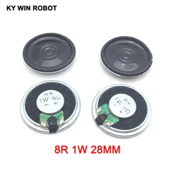 Mini alto-falante ultrafino 5 fábricas, 8 ohms, 1 w, 8r, diâmetro 28mm, 2.8cm, espessura 5mm