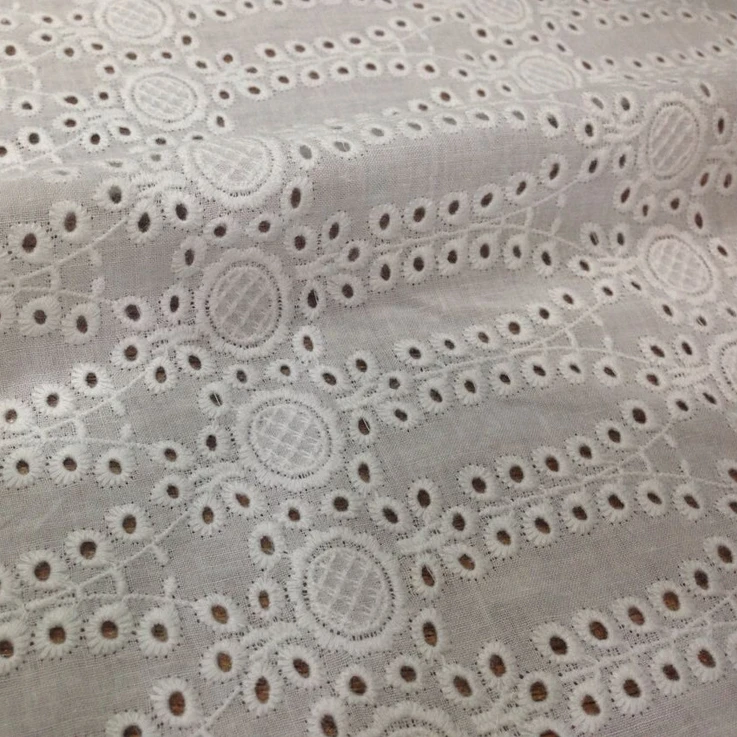 

9088 cotton hollow-out big machine embroidery woven fabric,XERY-2041