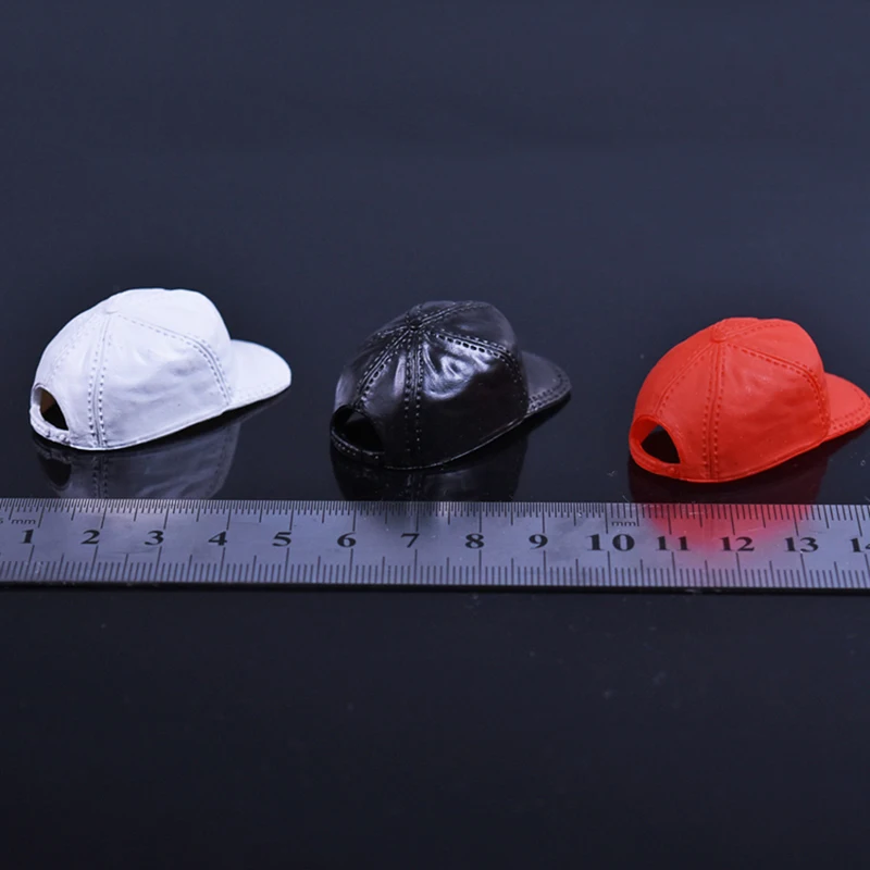 1/6 Scale Women Action Figures' Peak Cap Hat Models Accessories Black Red White