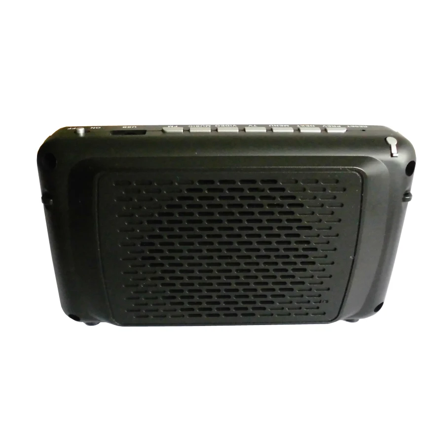 Digital ISDB-T Mini Receptor de TV Portátil, Video Player, TV Box para a América do Sul, 4.3 "Tela LCD, ISDB, T, FM, USB, Muisc