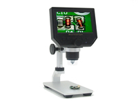 Portable LCD Digital Microscope 600X 4.3 Inch HD LED Display with Rechargeable Battery