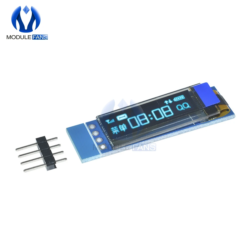 Blue/White OLED LCD Display 0.91 Inch 128x32 IIC I2C Serial DIY Module Driver IC 0.91" 12832 For Arduino PIC