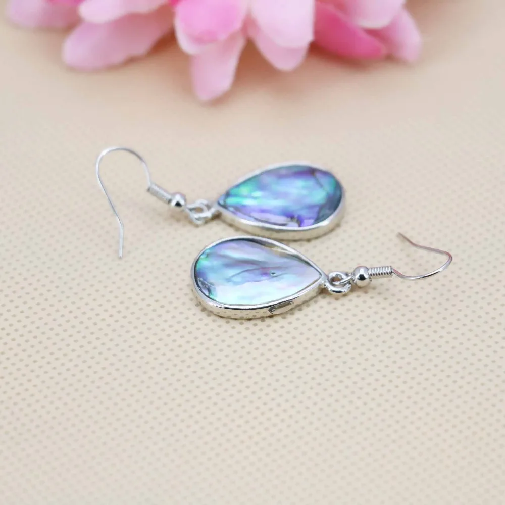 15*20mm Accessories Ethnic Chic Earrings For Women Natural Abalone seashells sea shells dangler eardrop  jewelry Design DIY