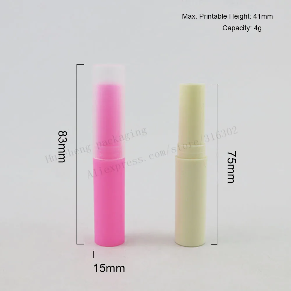 100 stks 4 ml Mini Lippenstift Buizen Lege Lipgloss Flessen met Caps Lippenbalsem Containers voor Cosmetische Monsters