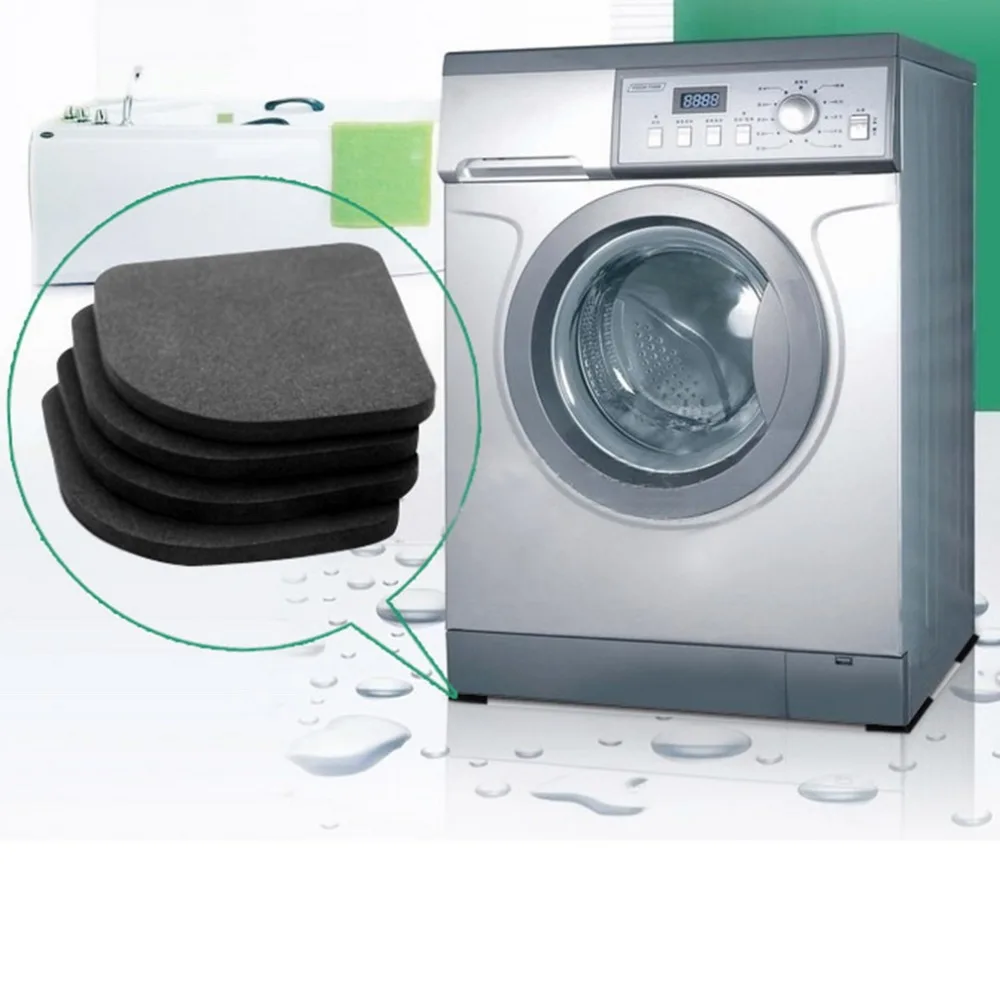 Washing Machine Anti-Vibration Pad Mat Non-Slip Shock Pads Mats Refrigerator 4pcs/set Kitchen Bathroom Accessories Bathroom Mat