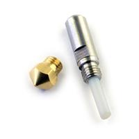 MK10 Nozzle+Thermal Barrier Tube Throat Set for FlashForge Creator, Wanhao, CTC 3D Printer Extruder