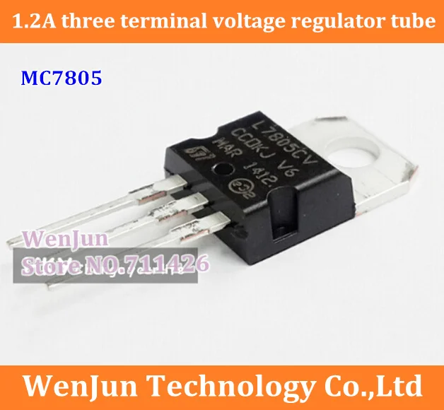 

Free Shipping MC7805 7805 Voltage Regulator 1.2A TO-220 ST Chip High Quality 1000PCS/LOT