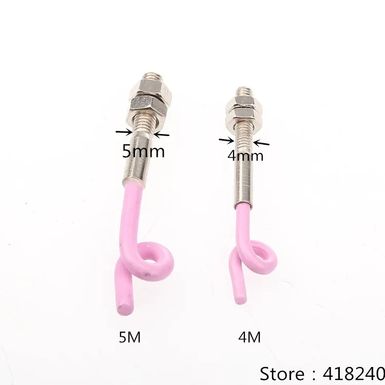 M4 M5 Thread Through Coil Line Ceramic Pigtail Loop Textile Accessories Porcelain Eye Yarn Guide