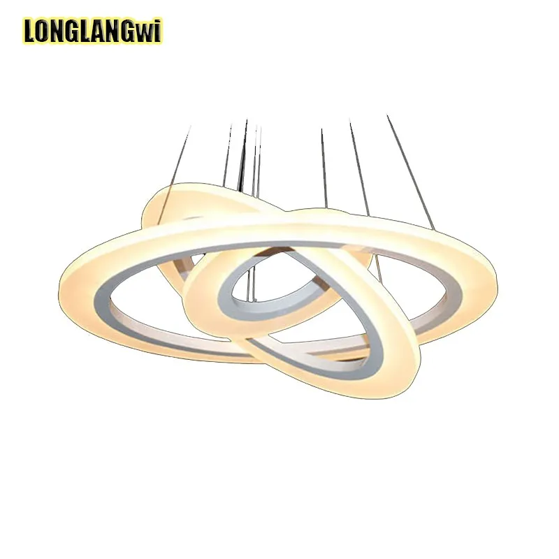 

Современные светодиодные люстры, кольцевой свет, светодиодное акриловое кольцо, круг, подвеска, висячий свет, бесплатная доставка