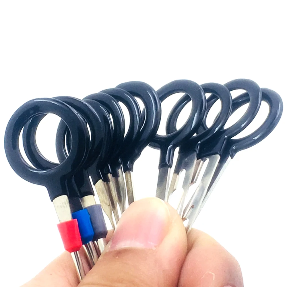 11Pcs/Set Terminal Removal Tools Car Electrical Wiring Crimp Connector Pin Extractor Kit Car Repair Hand Tool Set Plug key