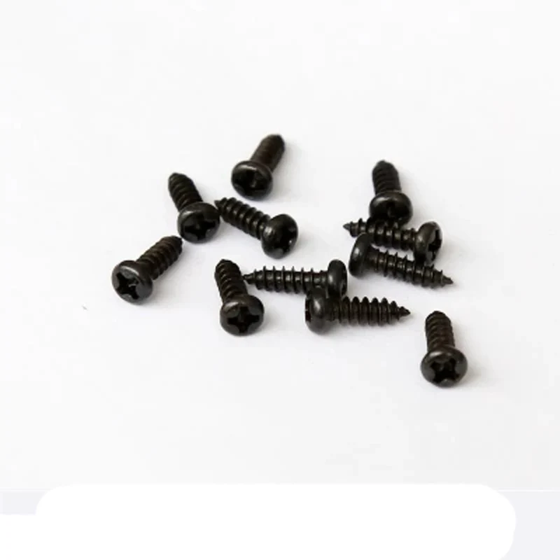 

20pcs M3.5 GB845 Iron-plated black zinc Round head Phillips Blacks self-tapping screws 6mm-20mm Length