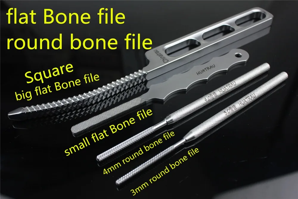 medical small animal orthopedic instrument flat bone file round bone file Grind bone Joint bone file Patellar groove hook deepen