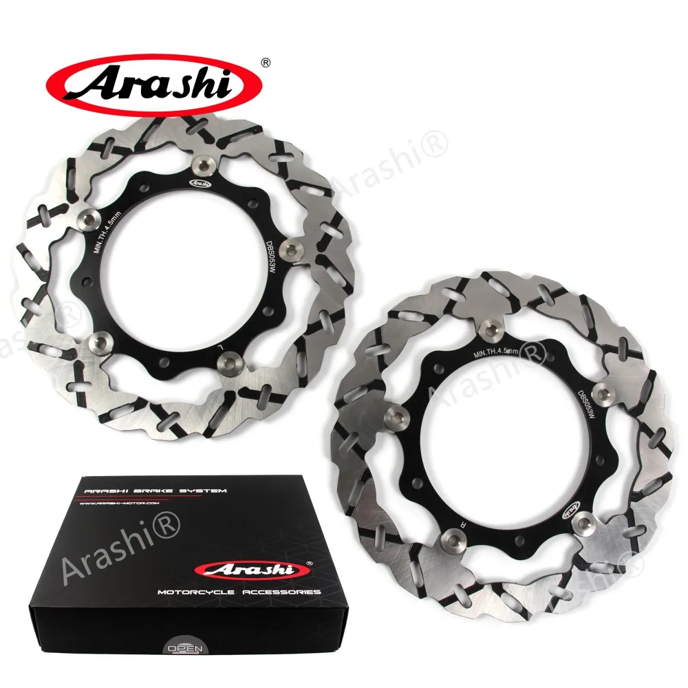 Arashi 1 Pair CNC Full Floating Front Brake Disc Rotors For YAMAHA XP T-MAX Tech Max ABS 560 2020 2021 XP560 TMAX560