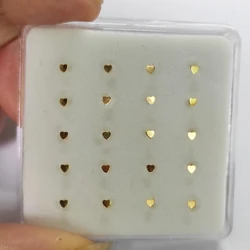 pack of 20pcs 925 Sterling Silver Heart tiny Nose stud pin Nose piercing Nariz jewelry