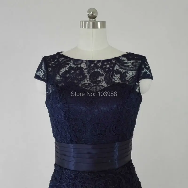 2022 sexy lace royal blue New Bridemaid/evening/prom/party dress 100% real photo