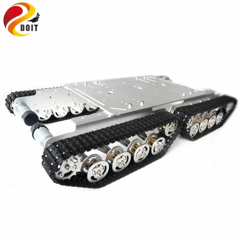 

TS600 4WD Shock Absorber Tank Chassis with Aluminum Alloy Frame for Experiment Platform, Arduino Robot Project