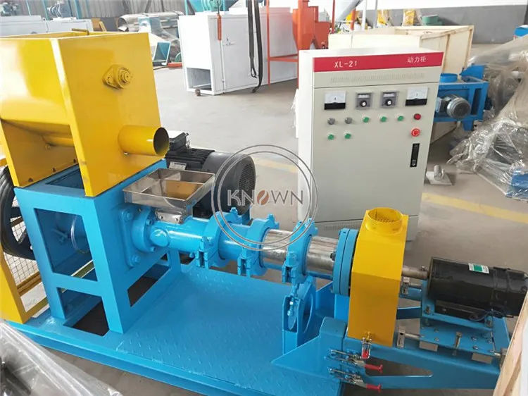 Widely used 300-400 kg/h dog cat bird fish floating feed pellet extruder meal maker machine