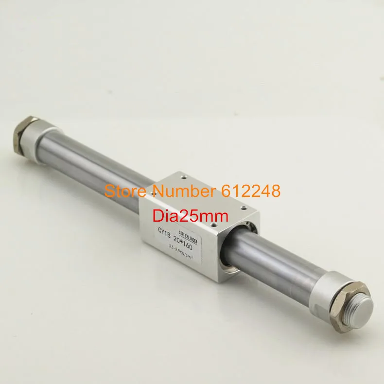 

CY1B/CY3B 25MM RMS Rodless Pneumatic Cylinder Stainless CY1B25-100 CY1B25-200 CY1B25-300 CY1B25-400 CY1B25-500 CY1B25-600