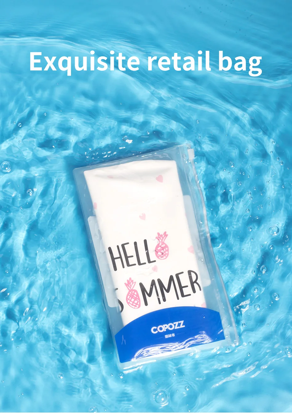 COPOZZ Wasserdichte Silikon-Badekappe für langes Haar, professionelle Damen-Schwimmmütze, Gehörschutz, Wassersport, Schwimmbadkappe – Detail 6