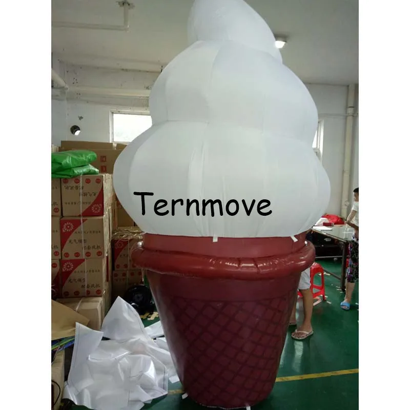 inflatable ice cream cone for event summer party giant inflatable ice cream cone model for shop advertising display