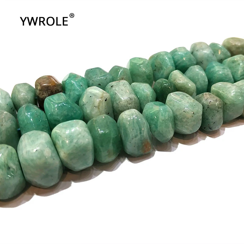 100% Natural irregular Amazonites Stone Beads For Jewelry Making DIY Bracelet, Necklace Earring Size 9*14 mm Strand 15