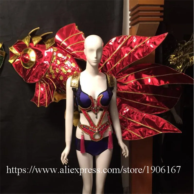 

Catwalk Show Fish Clothing Sexy Lady Nightclub Party Stage Wear TV Show Model Evening Dress Clothes Women Ballroom Costume