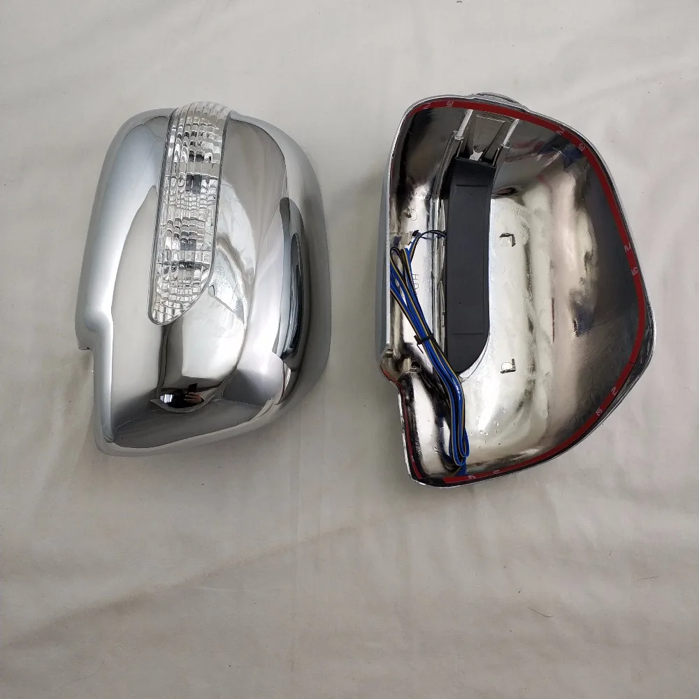 Auto Novel style Chrome plated door mirror covers with LED FOR TOYOTA HILIUX VIGO 2007-2014 LEXUS RX330 Car modification